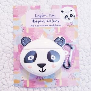 Silicone Panda Wireless Earphone Case. NWT.